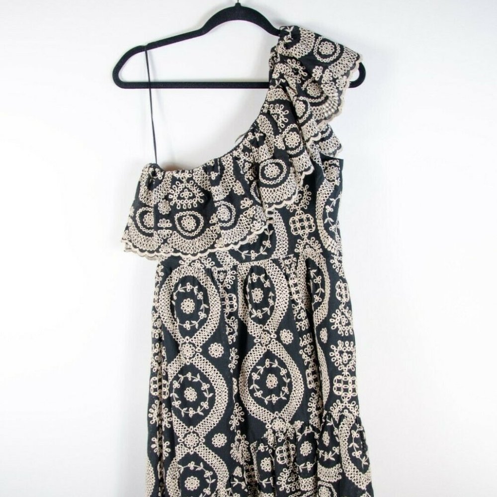 Love Shack Fancy Black 'Pamela' Cotton Dre… - Picture 1 of 5